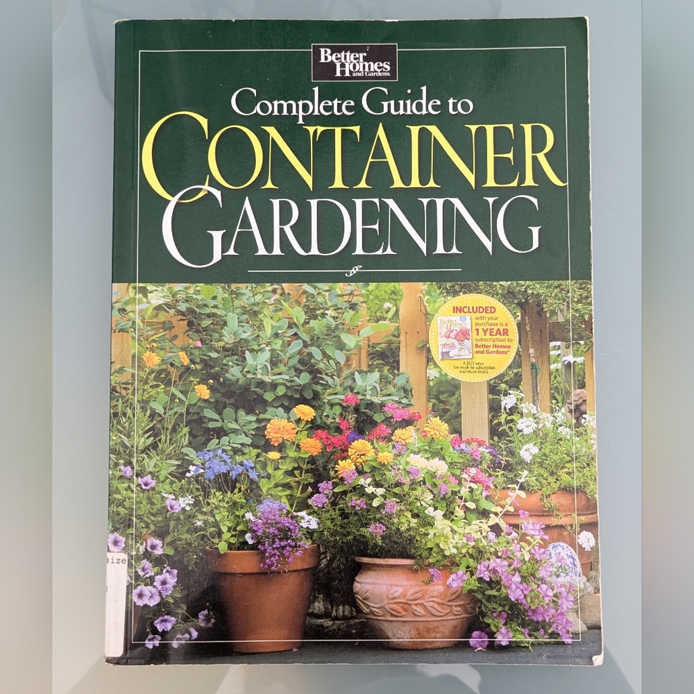 Better Homes And Gardens Green Container Gardening Coffee Table Book